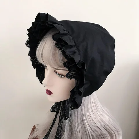 Викторианская шляпа из хлопка с рюшами
