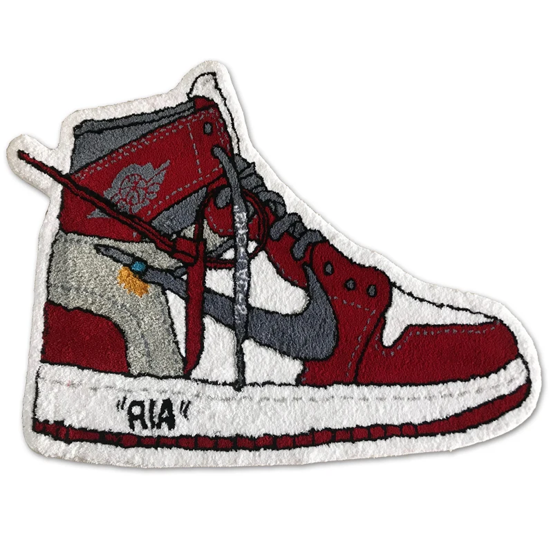 Оптовая цена современная модная обувь 3D напольный коврик прикроватный для