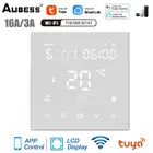 Термостат для теплого пола Aubess Tuya Smart Life, Wi-Fi контроллер температуры для дома, работает с Alexa Google Home