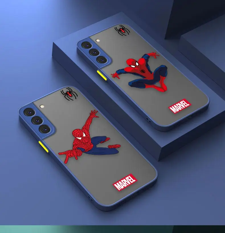 

Marvel's Spiderman Ant-Man Matte Case For Samsung S22 S21 S20 S10 S9 S8 S10E FE Lite Plus Ultra 5G Capa Funda Coques Cases Shell