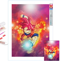 painting 5d diy goku diamond wall anime picture janpanese full square dragon ball drill cross stitch embroidery home decoration