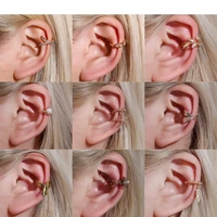 1pcs punk simple wrap earring set for women clip on earrings no piercing ear cuff fashion female jewelry gift