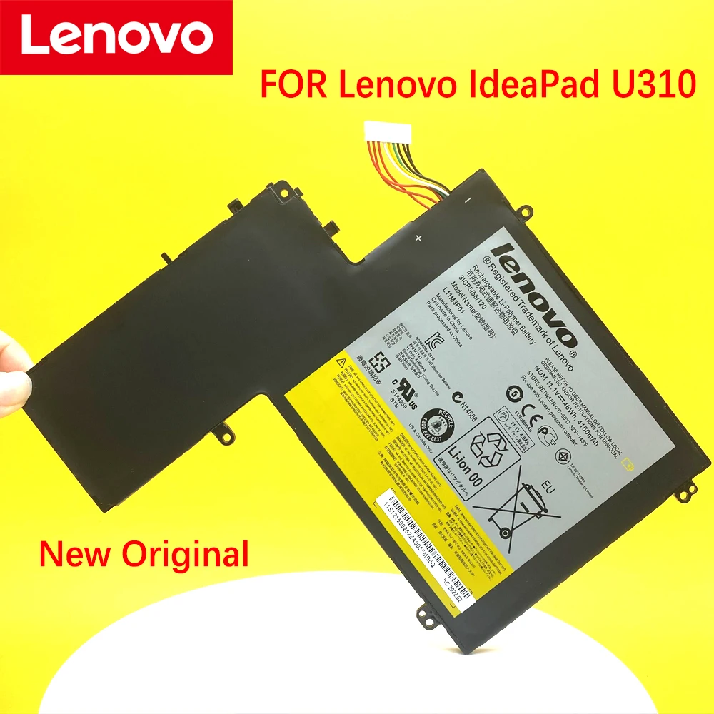 Bateria Original Nova do Portátil para Lenovo Ideapad U310 L11m3p01 Baterias p/ laptop