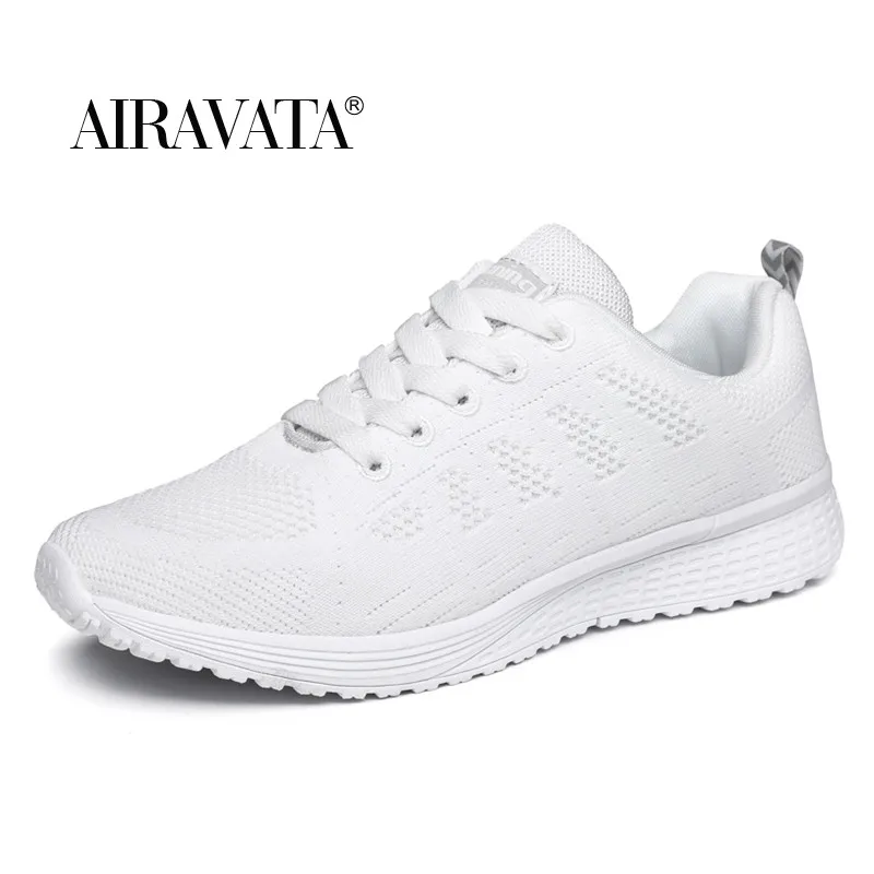 

Women White Shoes Couple Fashion Air Mesh Breathable Comfortable Sneakers Men Running Shoes Unisex Trend Casual Vulcanize Shoes