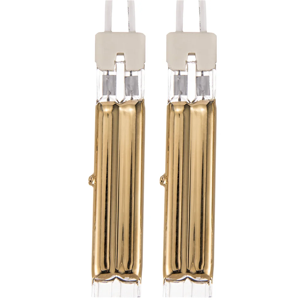 Коротковолновая двойная кварцевая инфракрасная нагревательная лампа для