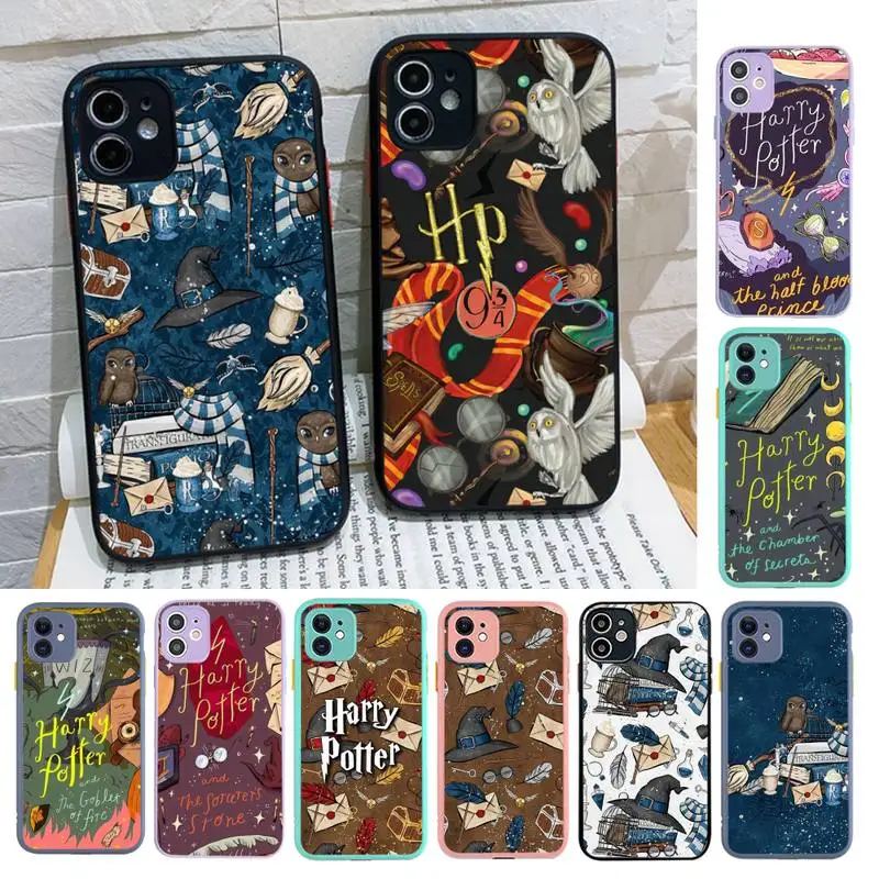 

Movie Harries Phone Case for iPhone X XR XS 7 8 Plus 11 12 13 pro MAX 13mini Translucent Matte Case