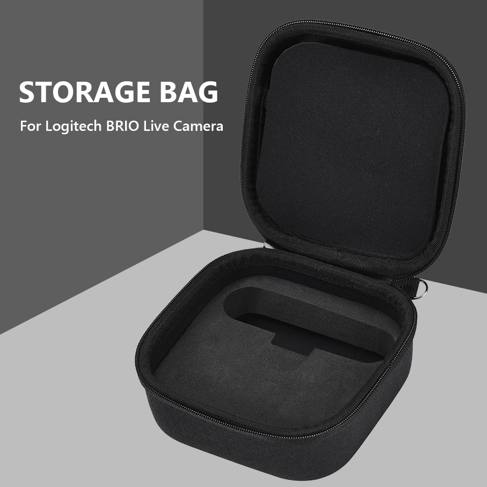 

EVA 4K UHD Camera Bags with Hand Strap Waterproof Hard Storage Bag Anti-shock Camera Handbag Portable for Logitech BRIO C1000e