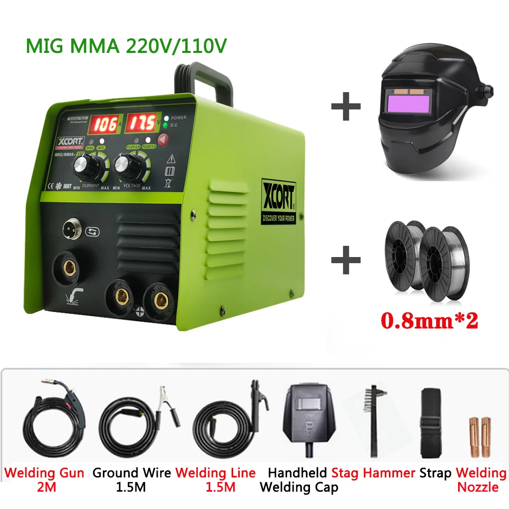 

MIG MMA Non Gas Welding Machine Carbon Dioxide Gas Shielded Welding Machine High Power Home Welder Machine For Gasless Soldering