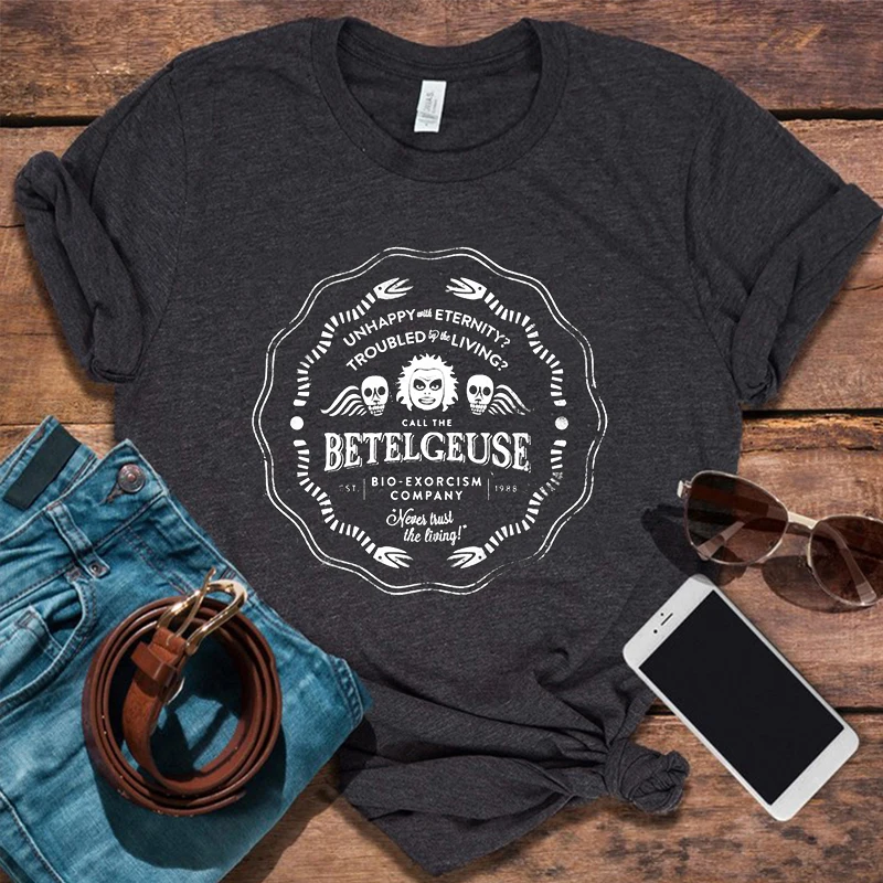 

Beetlejuice T Shirt Vintage Women Clothing Shirts Beetlejuice Aesthetic Clothes Gothic Shirts for Women Goth Tops