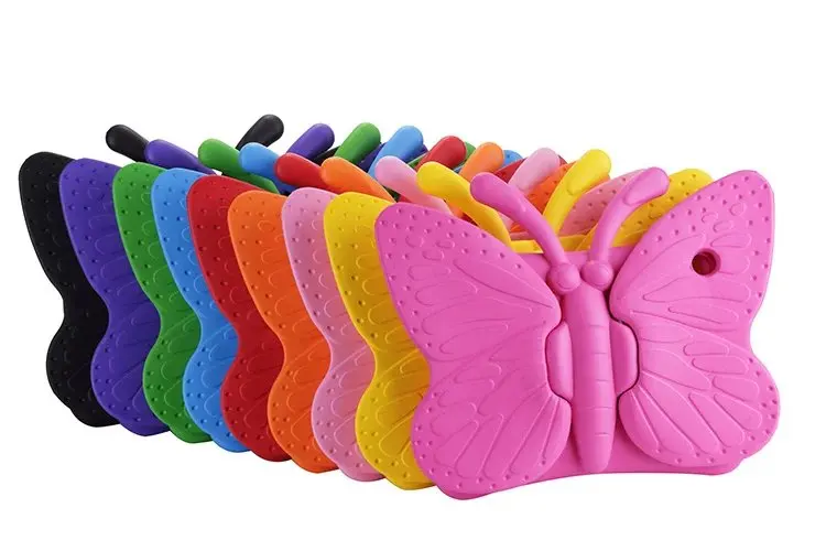 

Children Kids Protective Butterfly EVA Foam Shockproof Washable Silicon Case for IPad 9.7 2017 2018 Tablet Cover A1822 A1893+pen