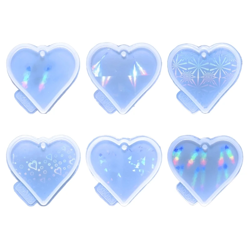 

Полимерная форма брелок сердце брелок форма эпоксидная смола литье Форма