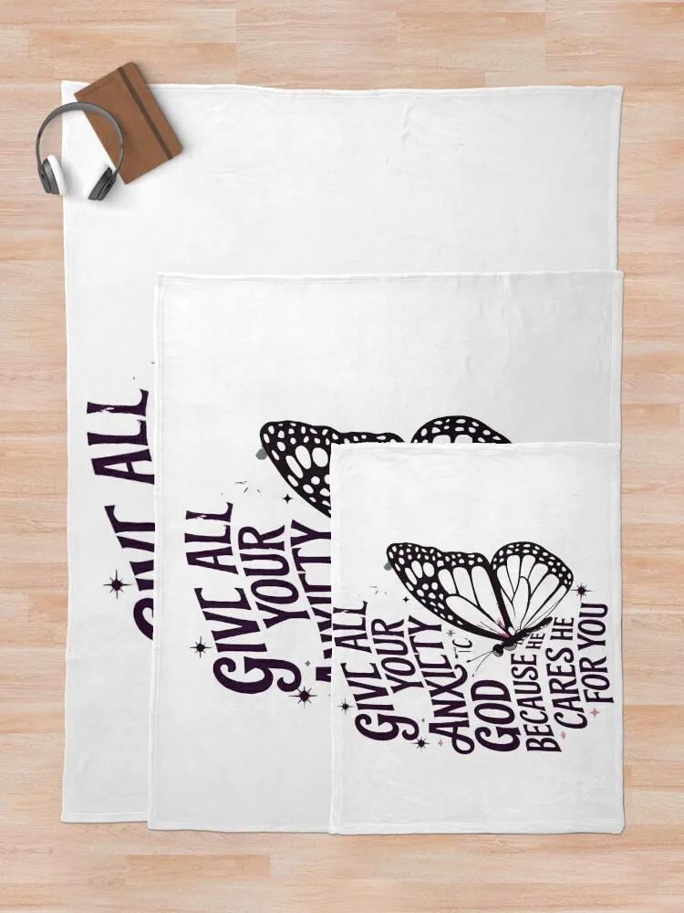 Дайте все твоя тревога Бога потому что он заботится для вас. Христианская Библия