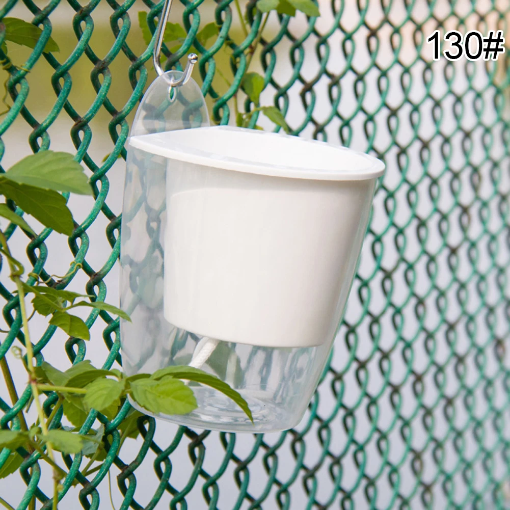 

1PC Auto Self Watering Hanging Plastic Flower Pot Layers Gardening Wall Plant Care Soil Accessories Baskets Pots Window