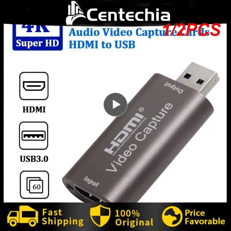 

1/2 шт., плата для захвата видео, совместимая с HDMI, USB 3,0, 1080P