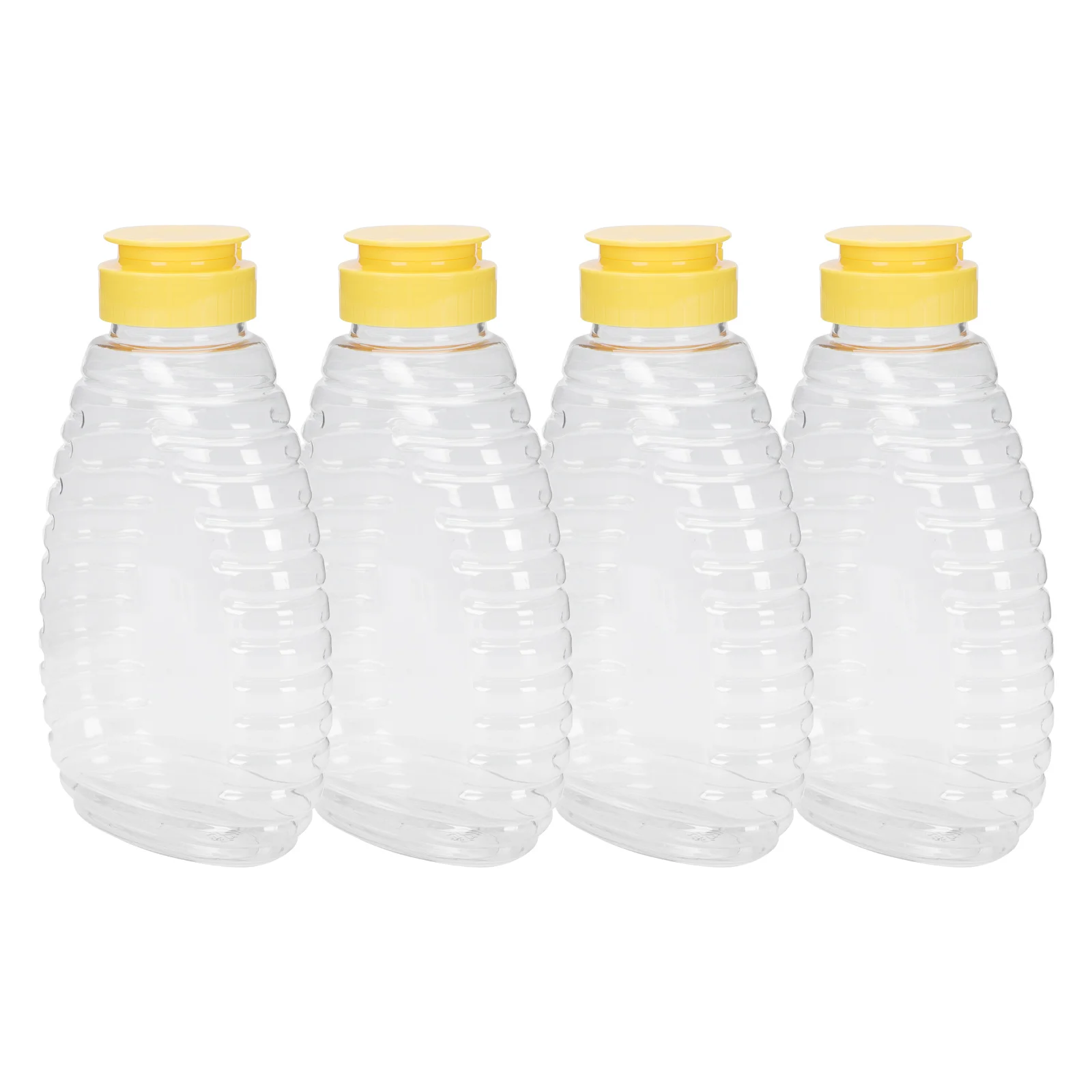 

Honey Bottle Squeeze Bottlesdispenser Container Condiment Jar Clear Sauce Small Refillable Jamdressing Seasoning Lids Salad