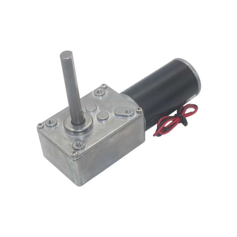 

DC12V 24V Strong Torque Worm Gearbox Reduction Reversed Type-D Long Shaft High-Power Worm Gear Motor Curtain Motor 5840-31zy