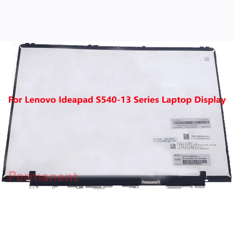 

13.0 Laptop LCD Module ST50V82787 MND307DA1-2 N133GCA-GQ1 Fru 5D10S39616 Ideapad S540-13IML