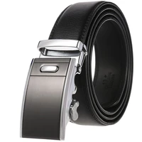 simple fashion trend business leather belt casual men 2022 new automatic buckle flat solid color luxury design belt ss587567 15