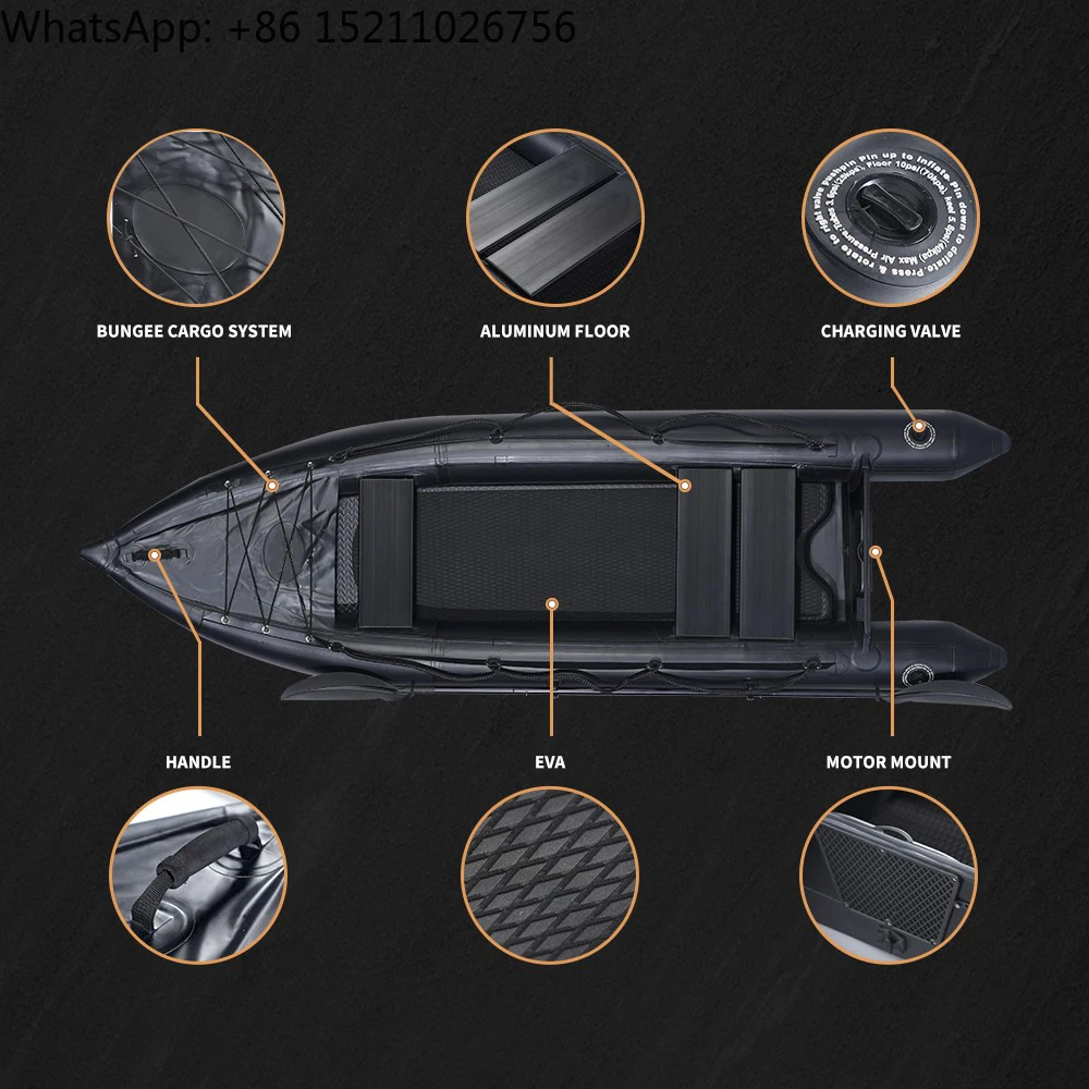 Фото Kaboat (Каяк и Boat Hybrid) 330см Черный Airdeck Floor №3