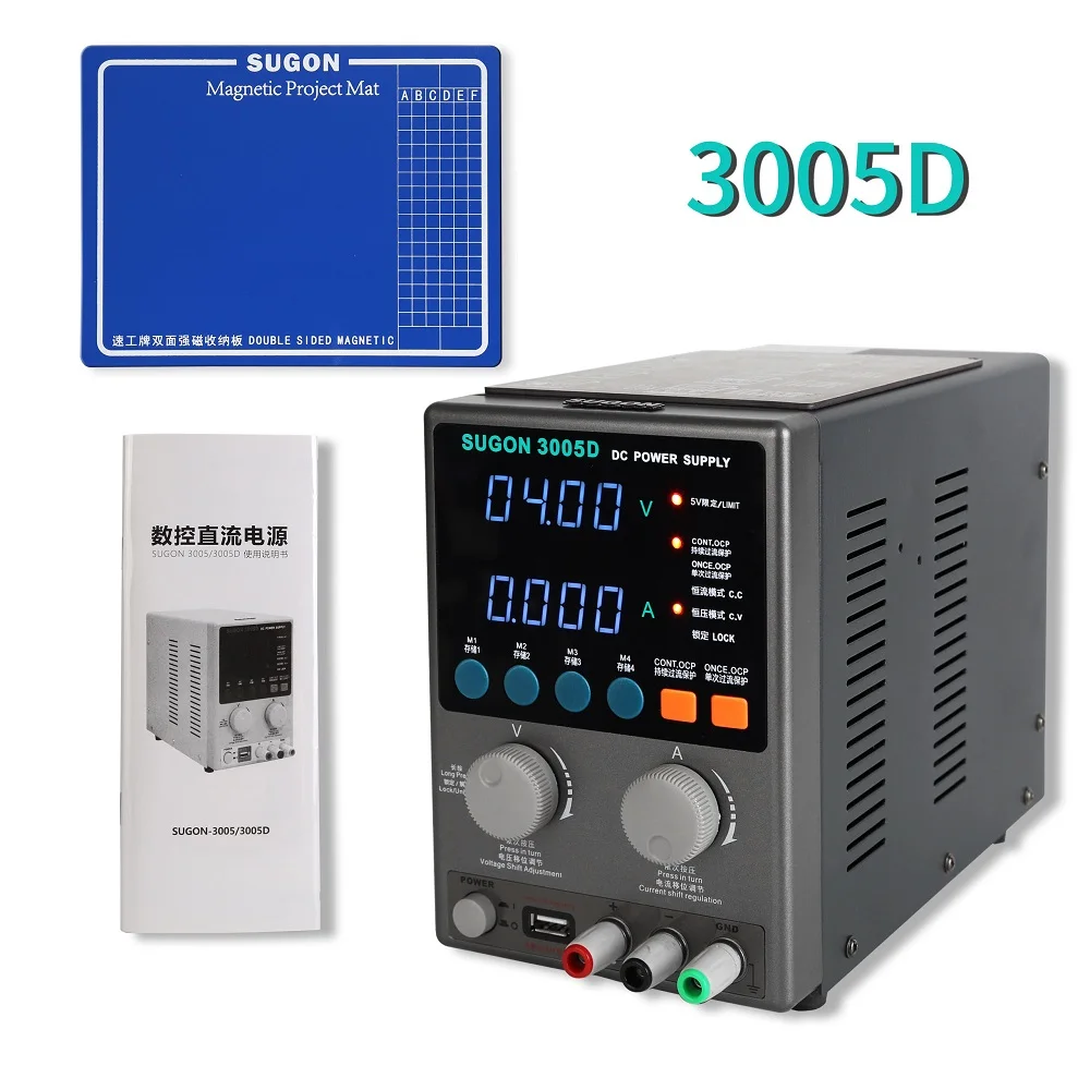 

3005D 30V 5A DC Power Supply 4 Digital High Display Adjustable Laboratory Power Supply Program Controlled Switching Power Supply