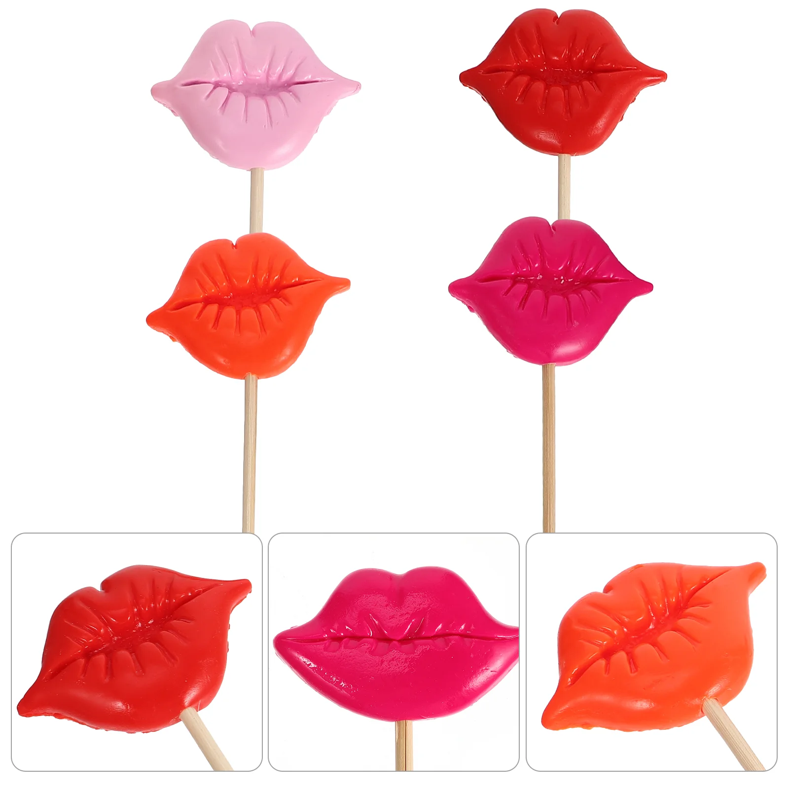 

8 Pcs Graduation Photo Props Lips Party Selfie Going Wedding Booth Birthday Festival Baby