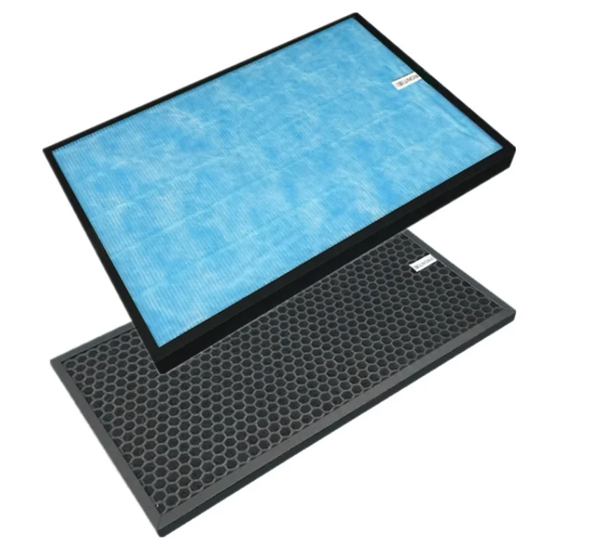 Для Panasonic F-ZXHP55Z, фильтр для очистителя воздуха HEPA + углеродный дезодорирующий элемент для F-ZXHD55Z F-PXH55A, детали для очистителя воздуха