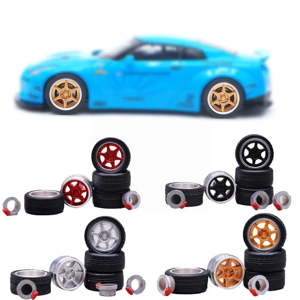 

Модель модифицированной шины 1:64, модель автомобильной шины с 2 осями и 4 крышками