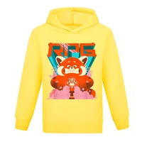 2022 disney turning red cartoon print boys girls kids sweatshirts hoodies cute pullovers new years gifts
