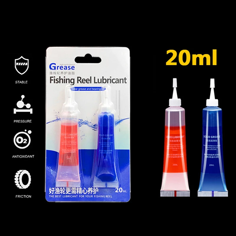 20ml Fishing Reel Maintenance Oil and Grease Bearing Lubricant oil Gear Protective Grease Casting Spinning Reel Maintenance