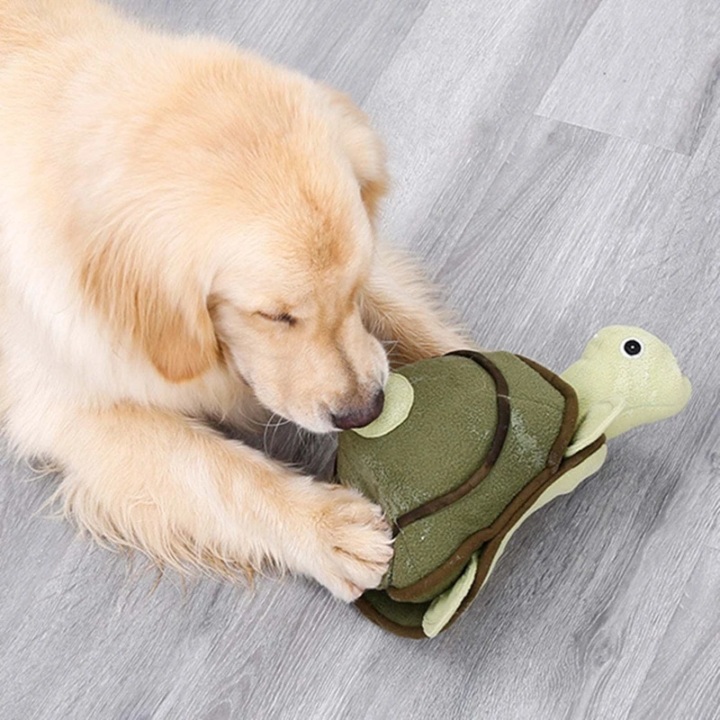 

Dog Treat Dispensing Snuffle Toy Stuffed Chew Toys for Puppy Teething Soft Cute Plush Squeak for Small Medium Dogs A0KF
