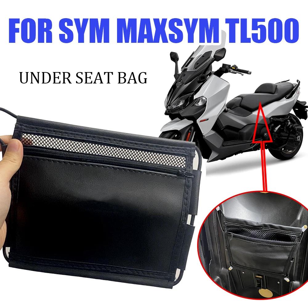 Under Seat Storage Bag For SYM MAXSYM TL500 MAXSYM TL 500 Motorcycle Accessories Leather Tool Bag Pouch  Waterproof Bag Parts