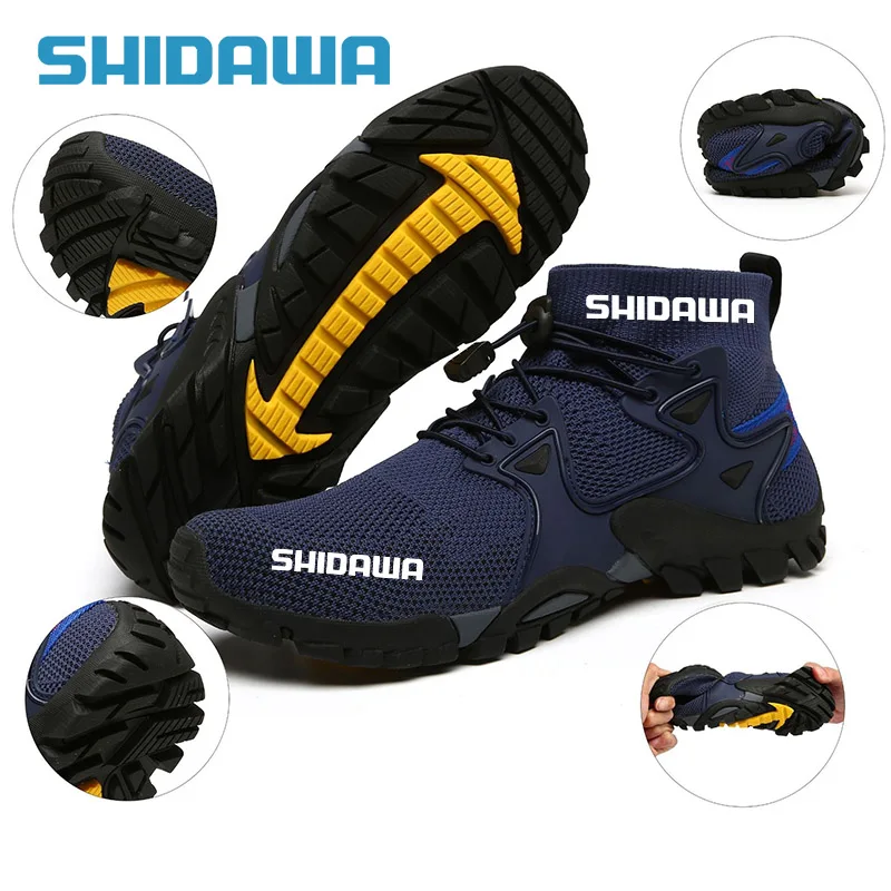 

High Quality Men's Fishing Wading Shoes Mesh Quick-drying Beach Surfing Shoes Outdoor Non-slip Breathable Mountaineering Boots