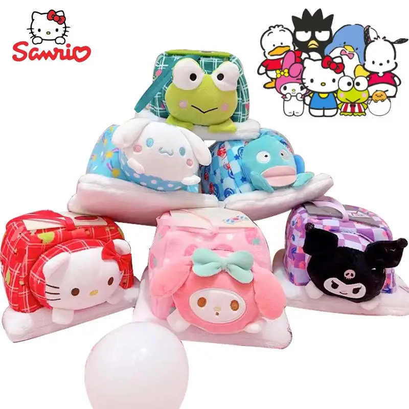 

Sanrio Kuromi My Melody Cinnamoroll Hellokitty плюшевая кукла Новая креативная мультяшная татами коттедж серия для девочек домашний стол декоративные игрушки