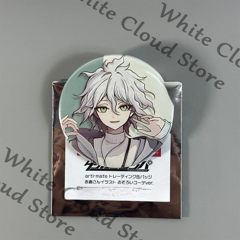 Фото Официальный значок-эмблема из жести по аниме Danganronpa: Чиаки Нанами, Нагито Комаэда, Каэде Акамацу, Кокичи Оума. Подарок. №1