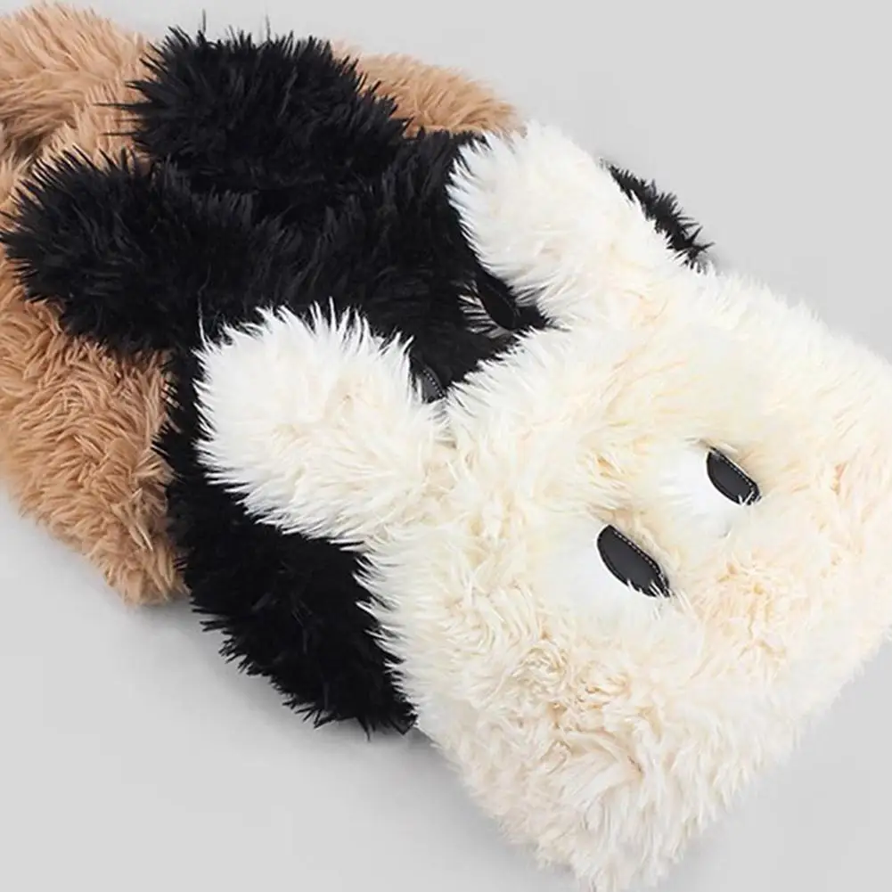 Милая милая модная плюшевая шапка с большими глазами для собаки стиль пуловера