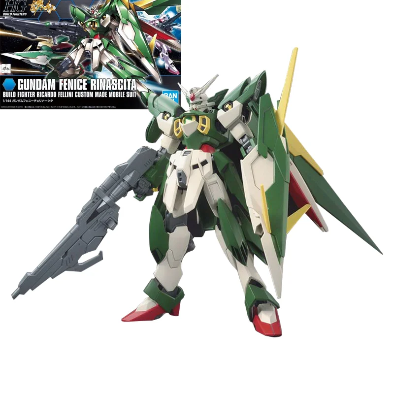

Bandai Original Assembled Model Kit HGBF 1/144 Fenice Gundam Rinascita Gunpla Action Anime Figure Toy Mobile Suit For Children