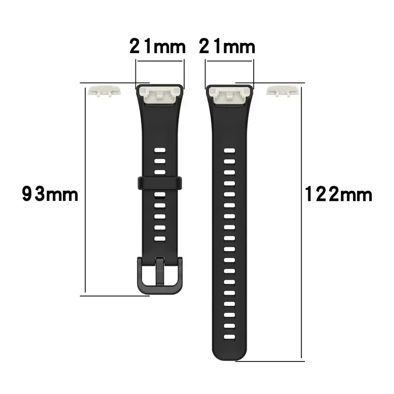 Фото Резиновый ремешок для Huawei Band 6 7 8 9 10 / Honor Band 6, спортивный сменный браслет для смарт-часов Huawei Band 6 Pro Correa №5