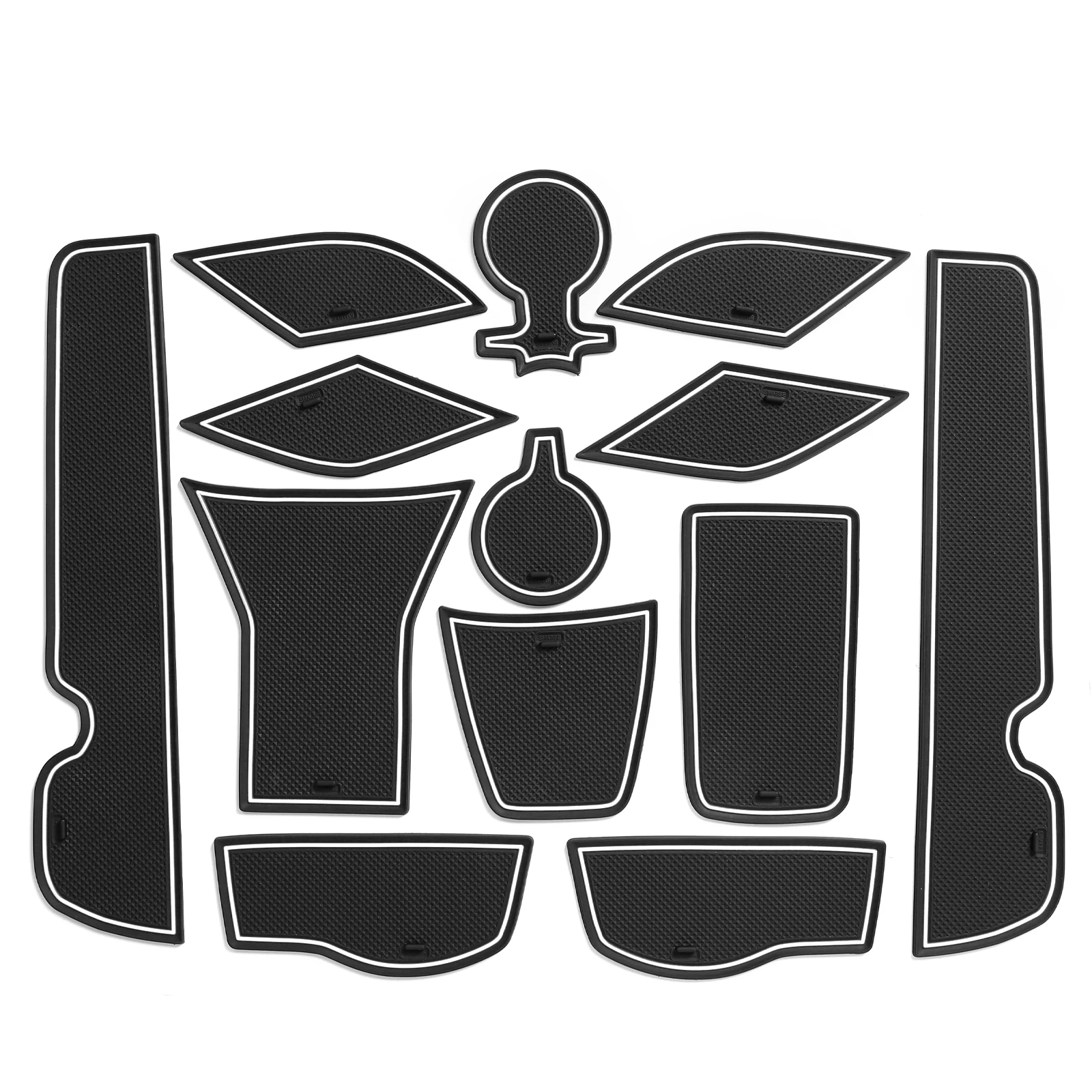 

Для Chevrolet Trax 2024-2025: Противоскользящие резиновые коврики для дверных ниш и подстаканников, аксессуары для интерьера автомобиля