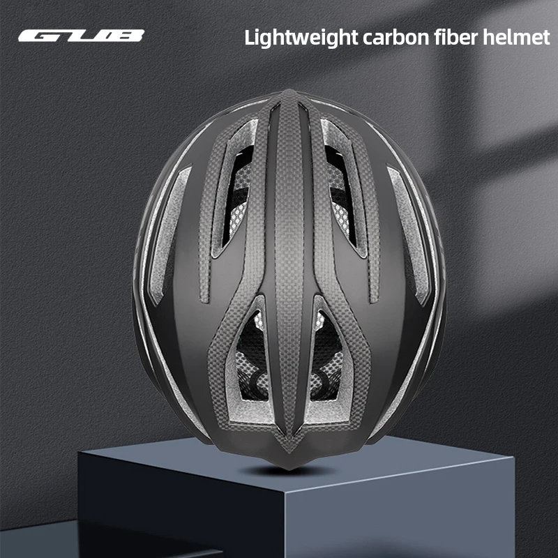 GUB Female Bicycle Helmet Mtb 260g Ultralight Road Bike Helmet for Men Carbon Fibre PC+EPS 16 Vent Breathable 58-61cm Casco Mtb