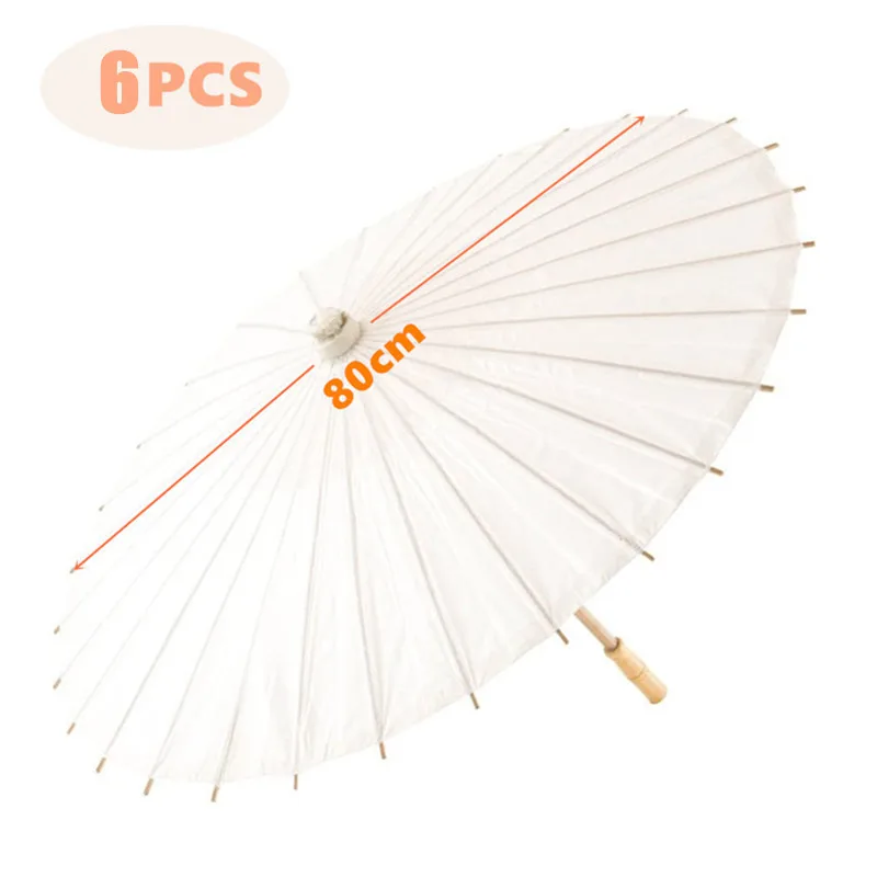 

Бумажные зонты 60/80 см, белые