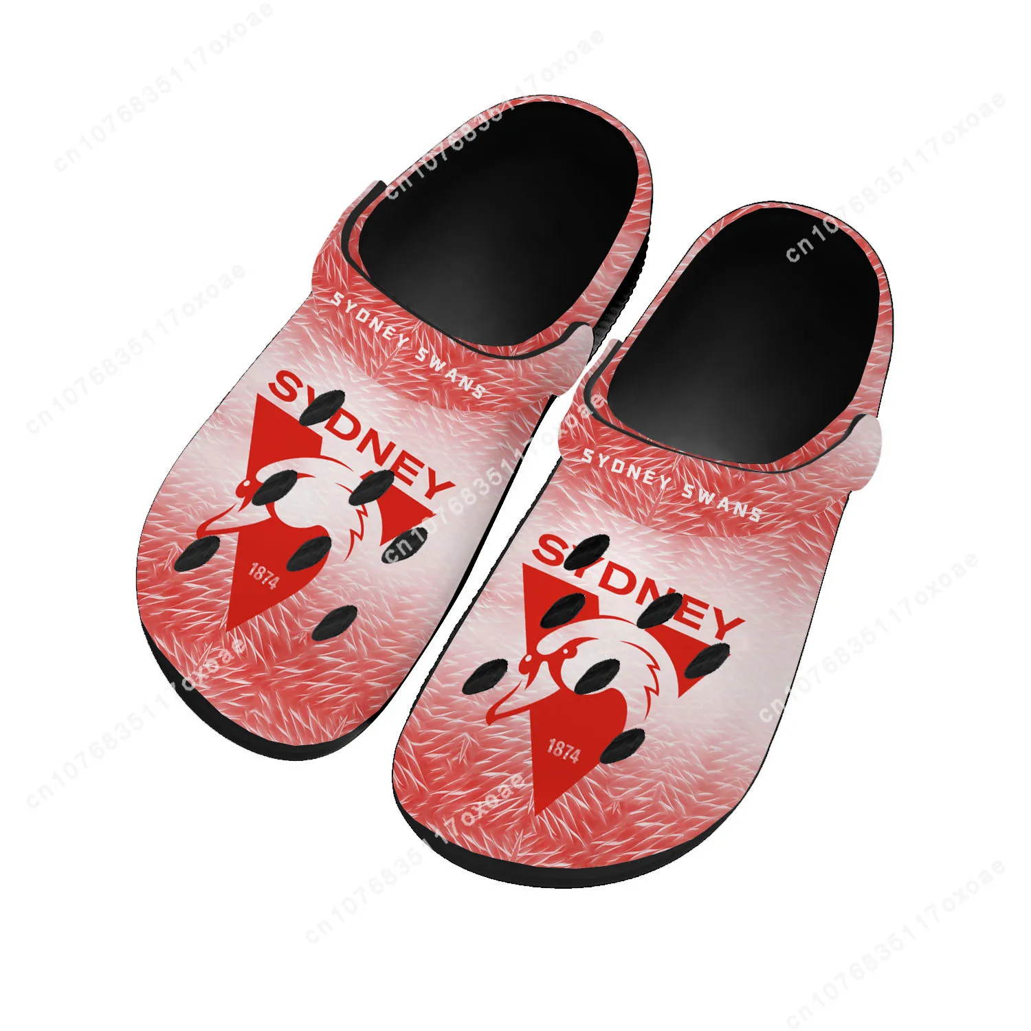 

Sydney Swans Australian Football Home Clog Mens Women Youth Boy Girl Sandals Shoes Garden Custom Made Shoe Beach Hole Slippers