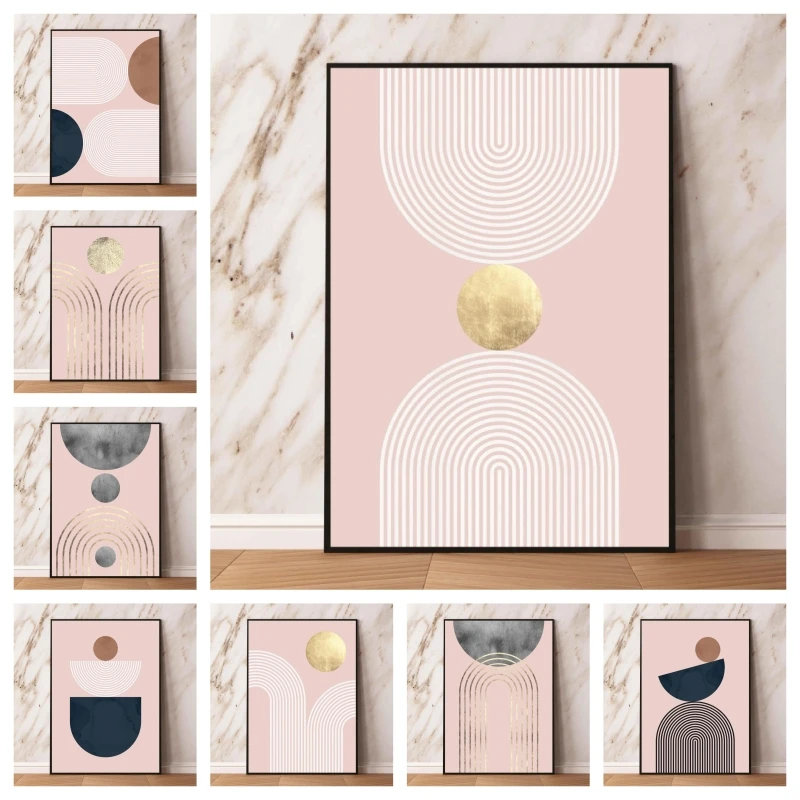 

Anime Character Pictures Abstract and geometric 4 Aesthetic Poster Prints And Prints Hanging Modular Painting Decorative