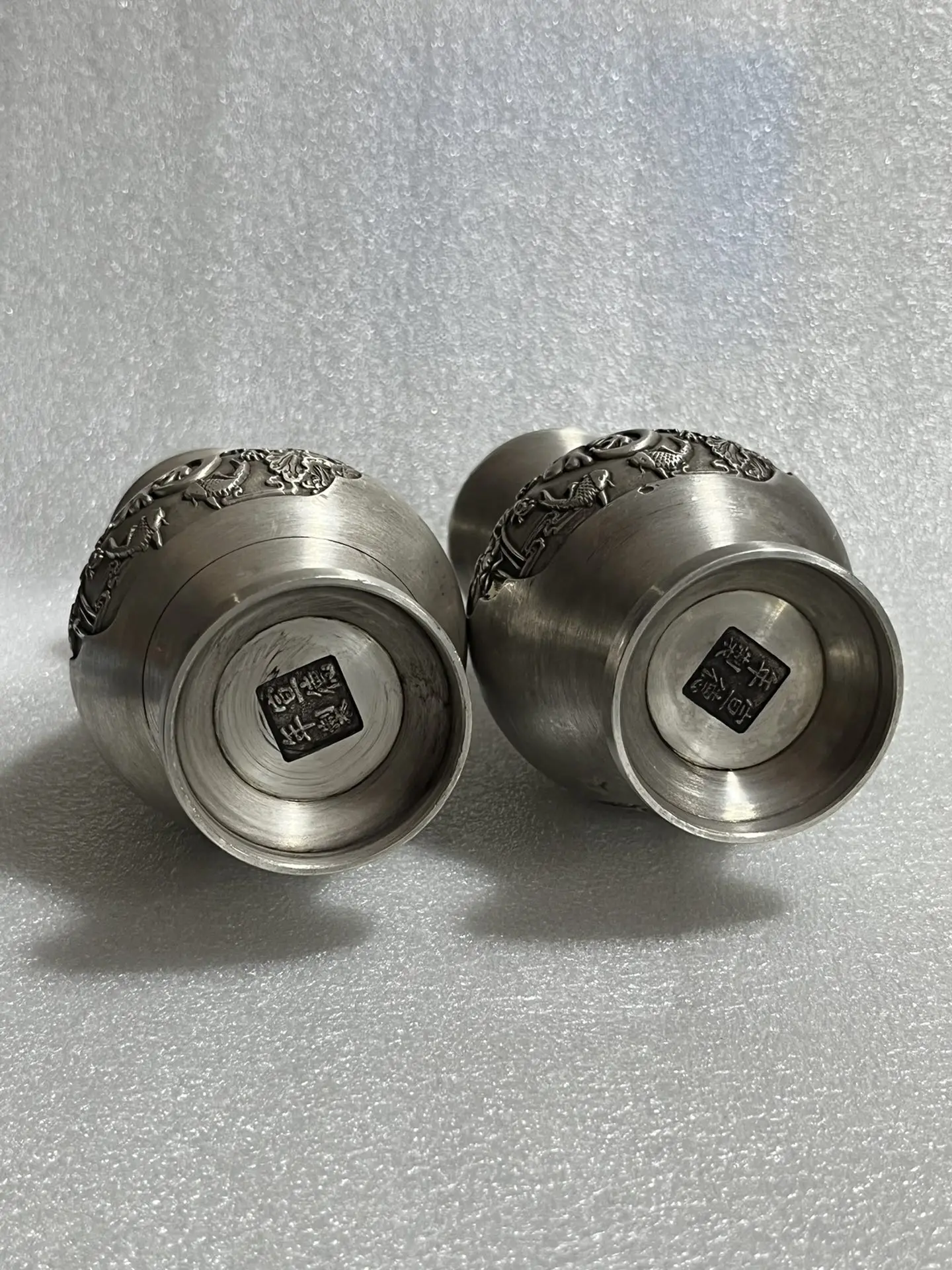 Chinese antiques  ornament elegant Art Treasures Collection value Exquisite gifts for best friends Pure copper silver plated