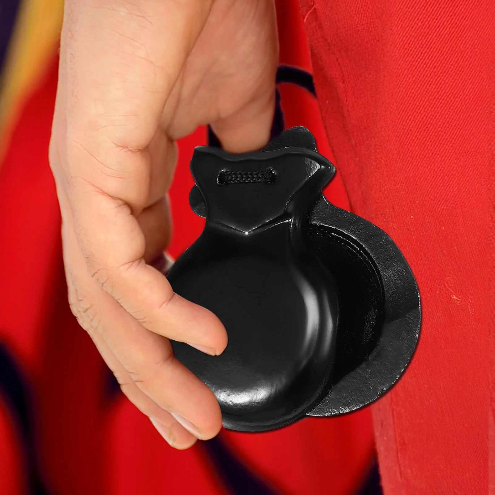 Деревянные испанские кастаньеты черный ударный инструмент объемные инструменты