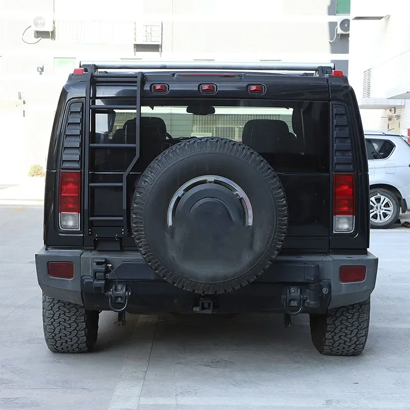 Для 2003-2009 Hummer H2 алюминиевый сплав Черная Автомобильная задняя дверь верхняя