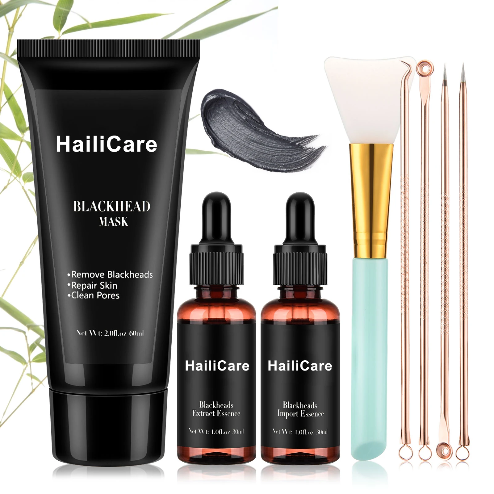 

Набор для удаления черных точек, безопасные натуральные ингредиенты, восстанавливающие кожу проблемы, уменьшающие поры, жирность, акне, клу...