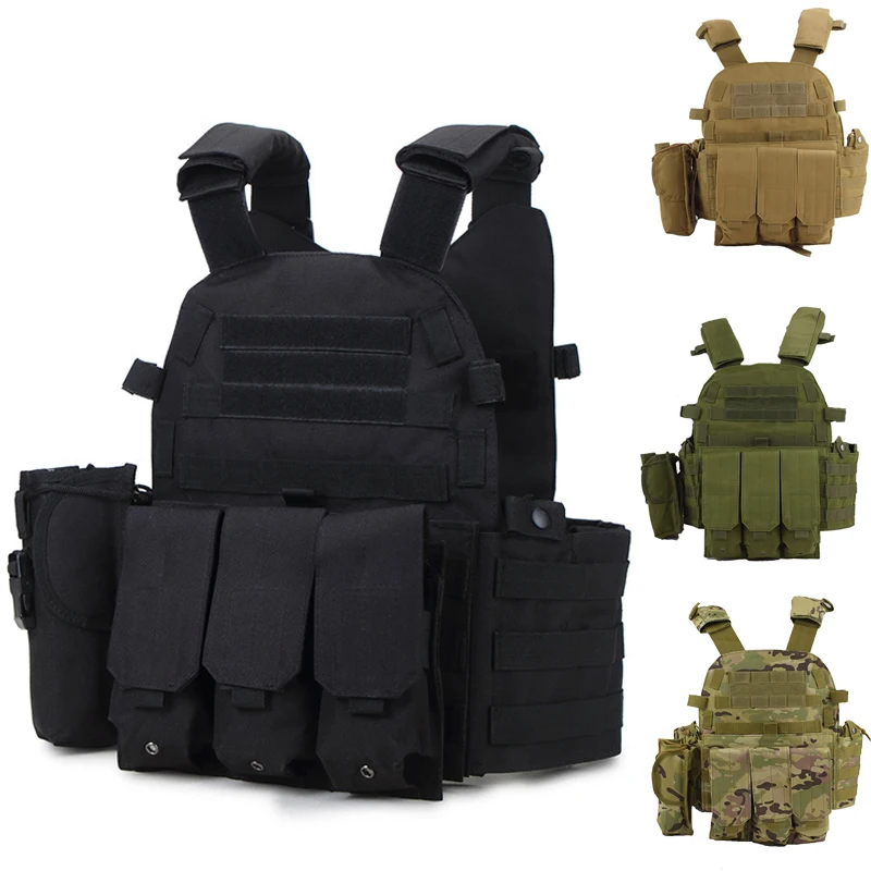 

6094 Tactical Vest Military Molle Vest Outdoor Hunting Shooting Wargame CS Military Gear Army Combat Airsoft Protection Vest