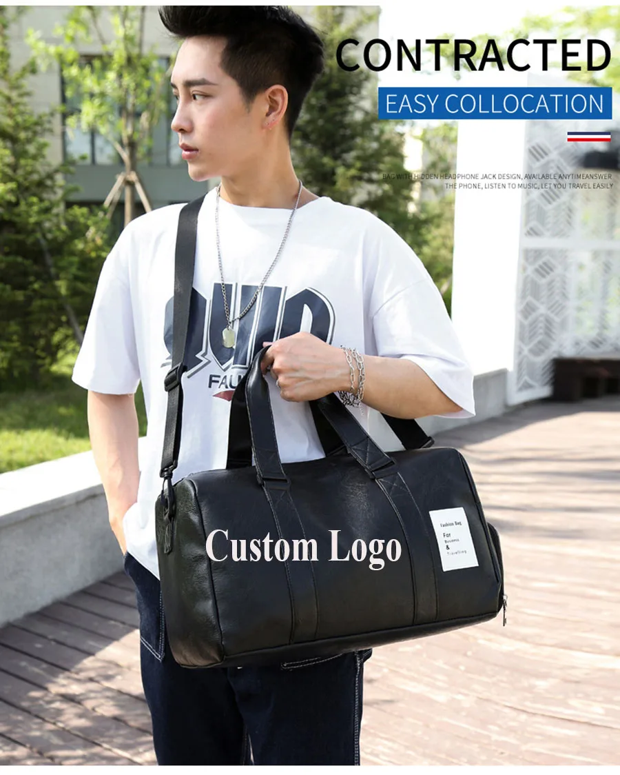 2022 Fashionable Sport Bags For Gym Custom Logo Duffle Gym Bag With Shoe Compartment compartment Dividers Sneaker Duffle Gym Bag