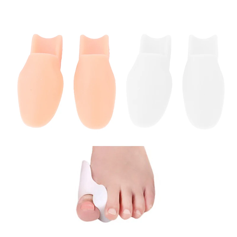 

1 Pair Silicone Gel Bunion Toe Corrector Orthotics Straightener Separator Thumb Outer Corrector Big Foot Bone Separation Toe Set