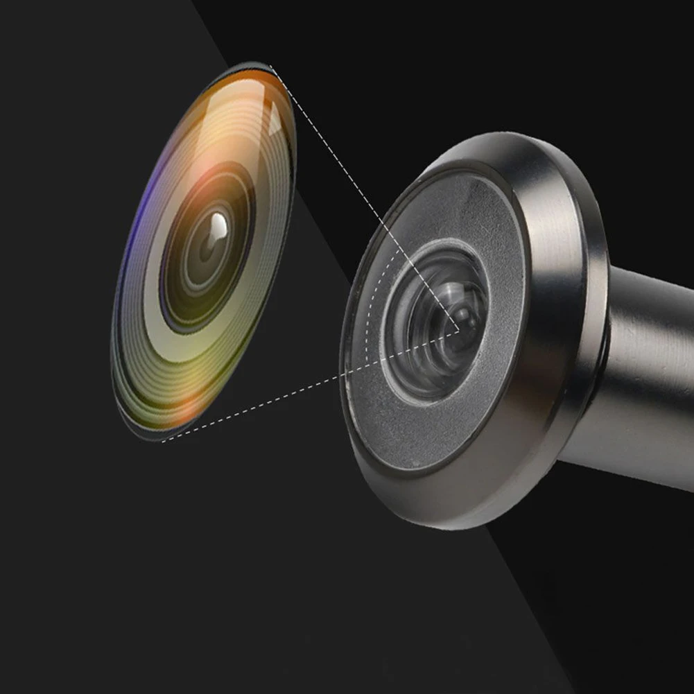 

High Quality New Door Viewer Door Peephole With Privacy Cover Zinc Alloy Adjustable Glass Lens Wide Angle Viewer